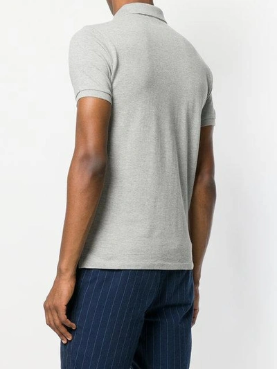 Polo Ralph Lauren Big Pony Custom Slim Fit Mesh Polo Shirt In Grey