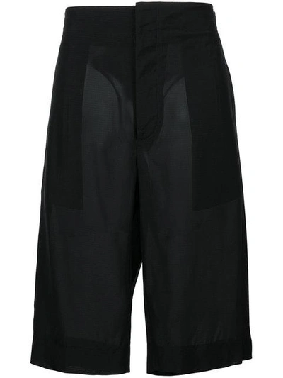 Shop Jil Sander Short Trousers - Black