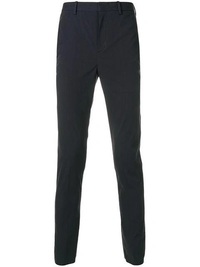 Shop Neil Barrett Skinny Tailored Style Trousers In Blue