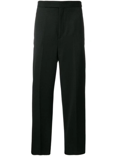 Shop Neil Barrett Wide Leg Trousers In Black