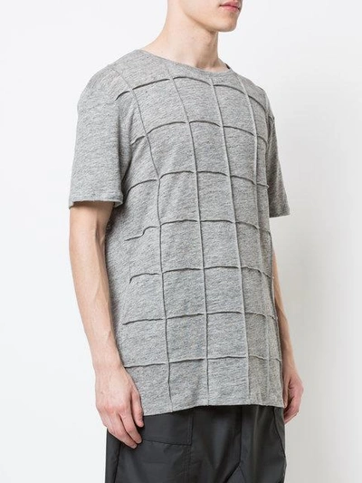 Shop Private Stock The Isly Exposed Seam T-shirt In Grey