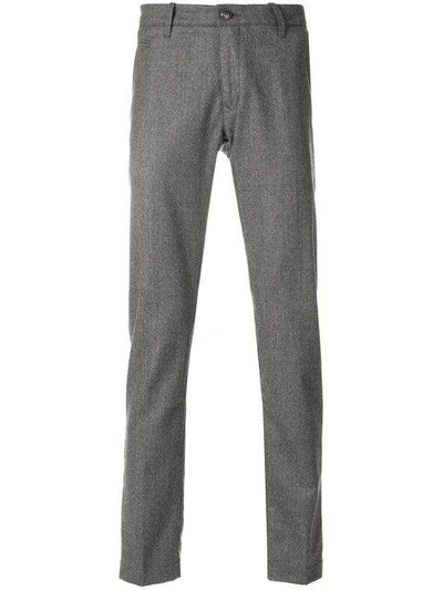 Shop Jacob Cohen Slim Fit Tailored Trousers - Grey
