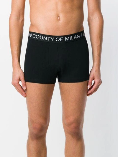 Shop Marcelo Burlon County Of Milan Eskel Boxer Briefs - Black