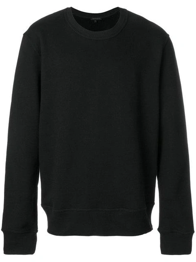Shop Ann Demeulemeester Crew Neck Sweatshirt - Black