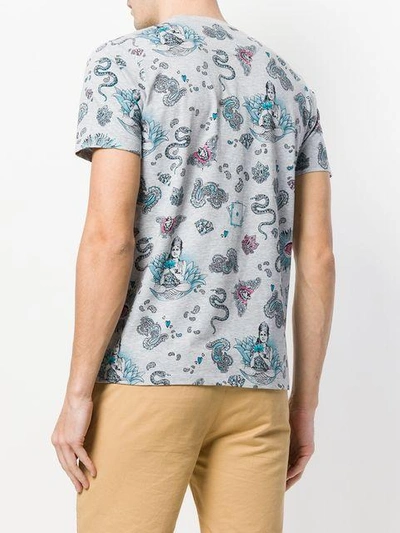 Shop Etro Tattoo Print T