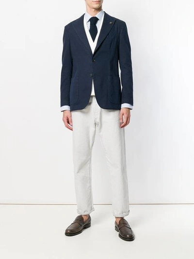 Gabriele Pasini Classic Fitted Blazer In Blue