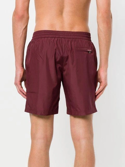 Shop Dolce & Gabbana Classic Swim Shorts - Red