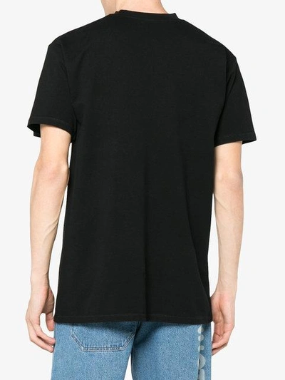 Shop Y/project Double Collar Logo T Shirt In Black