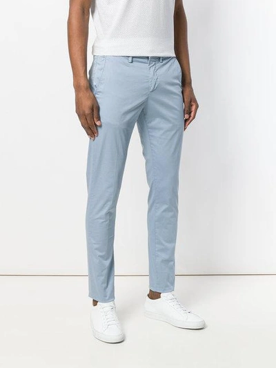 Shop Dondup Slim Fit Trousers - Blue