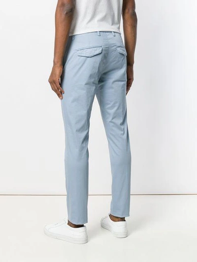 Shop Dondup Slim Fit Trousers - Blue