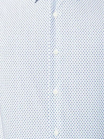 Shop Prada Micro Star Burst Print Shirt - Blue