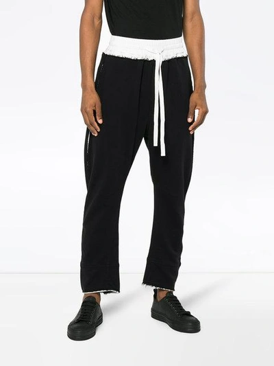 Shop Haider Ackermann Colourblock Sweatpants In Black