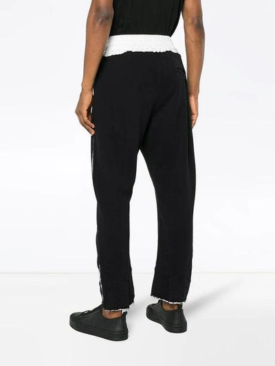 Shop Haider Ackermann Colourblock Sweatpants In Black