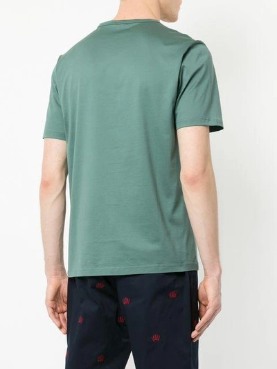 Shop Gieves & Hawkes Partridge Print T-shirt In Green