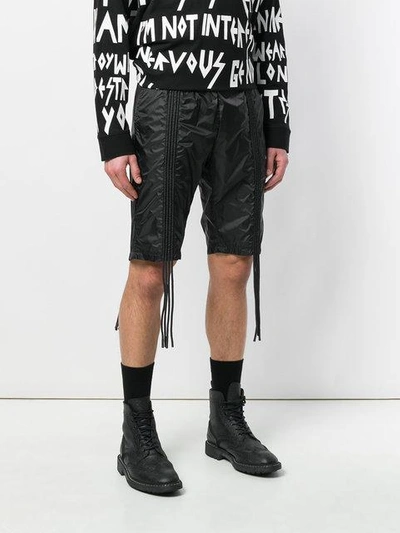 Shop Ktz Corded Shorts In Black