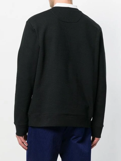 Shop Valentino Always Print Sweatshirt - Black