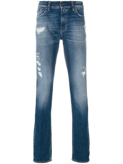 Shop 7 For All Mankind Ronnie The Skinny Jeans - Blue