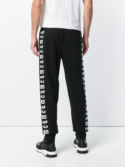 Shop Mcq By Alexander Mcqueen Embroidered Sweatpants In Black