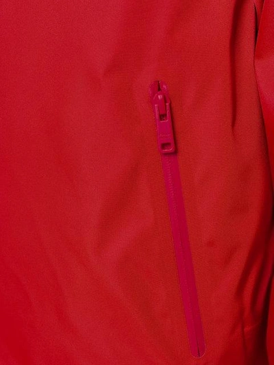 Shop Prada Gabardine Nylon Bomber Jacket In Red