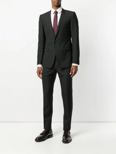 Shop Dolce & Gabbana Patterned Formal Suit - Black
