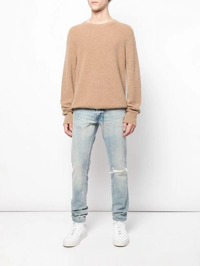 John Elliott Distressed Slim In Blue