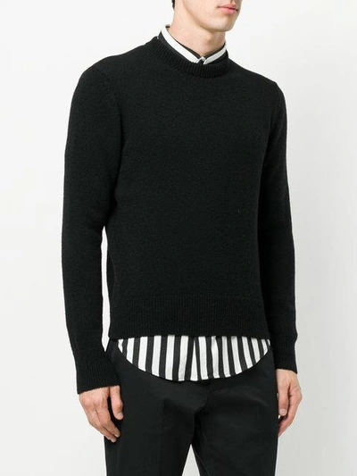 Shop Ami Alexandre Mattiussi Crewneck Sweater In Black