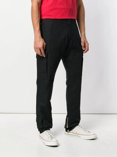 Shop Ih Nom Uh Nit Cargo Trousers In Black