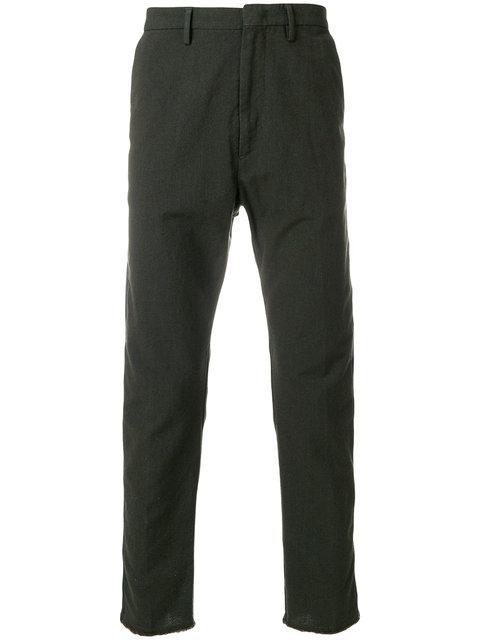 Pence Contrast Side Stripe Trousers In Grey | ModeSens