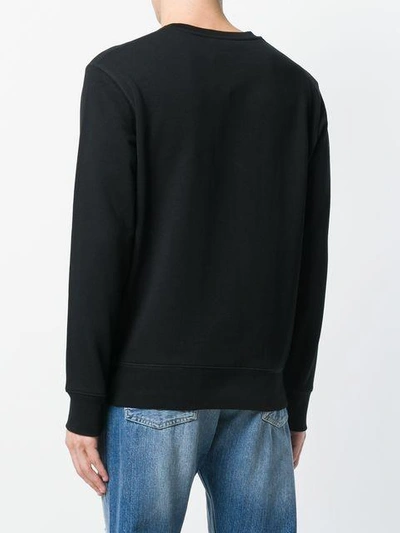 Shop Alexander Mcqueen Funny Bones Sweatshirt In Black