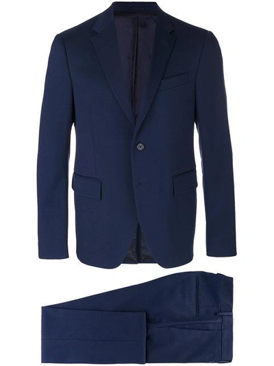 Shop Versace Executive Fit Suit - Blue