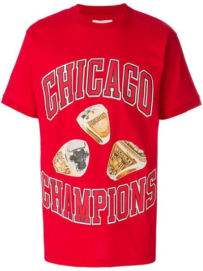 Shop Ih Nom Uh Nit Chicago Champions T-shirt - Red