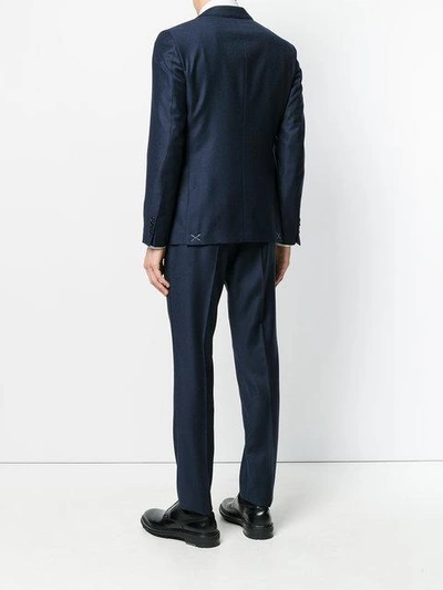 Shop Etro Two Piece Formal Suit - Blue