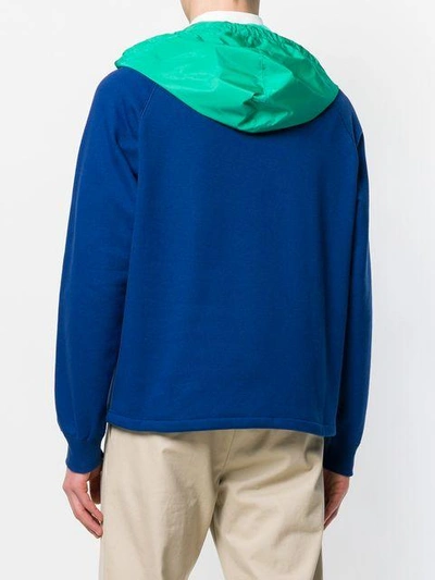 Shop Valentino Always Hooded Sweatshirt In Blue