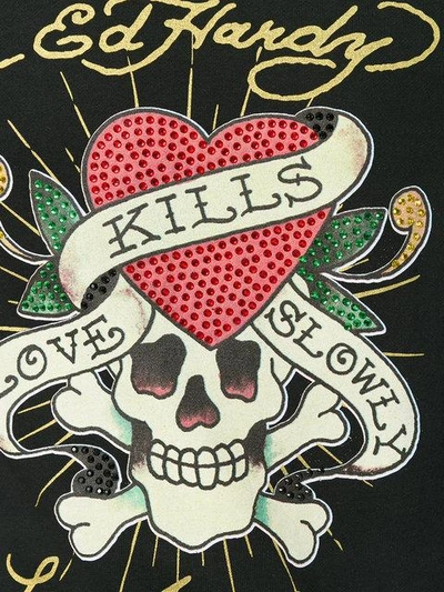 Shop Ed Hardy Love Kills Sweatshirt - Black