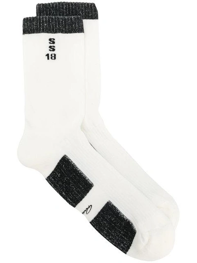 Shop Rick Owens Dirt Ss18 Socks In White