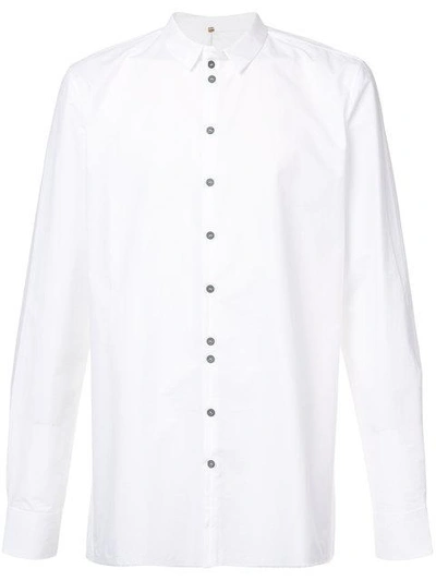 Shop Label Under Construction Buttoned Slim In White