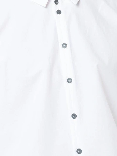 Shop Label Under Construction Buttoned Slim In White
