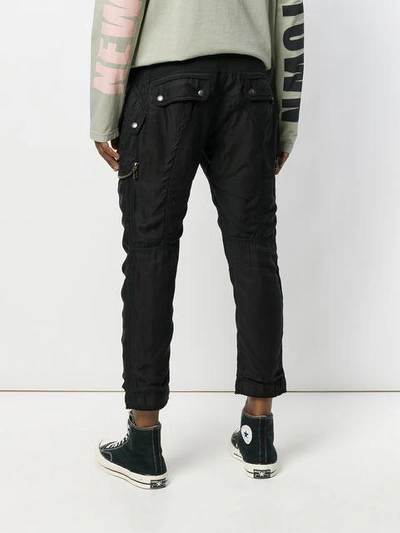 Shop Faith Connexion Cropped Cargo Trousers In Black