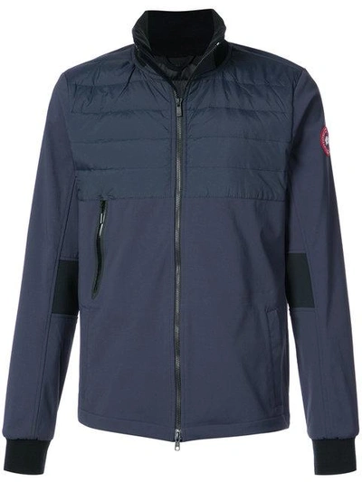 Shop Canada Goose Padded Zipped Jacket In Blue