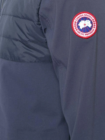 Shop Canada Goose Padded Zipped Jacket In Blue