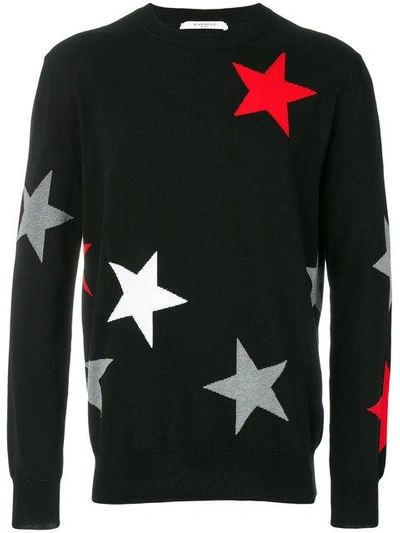 Shop Givenchy Star Embroidered Sweater