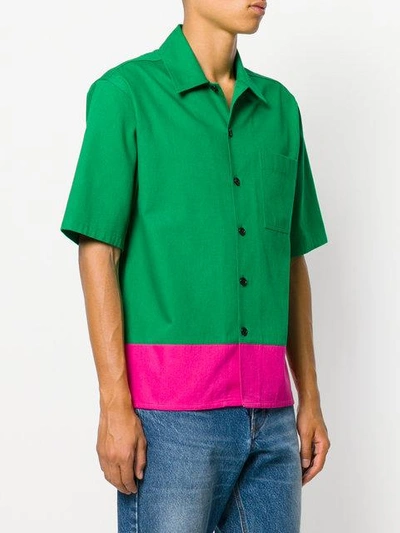 Shop Ami Alexandre Mattiussi Short Sleeve Shirt In Green