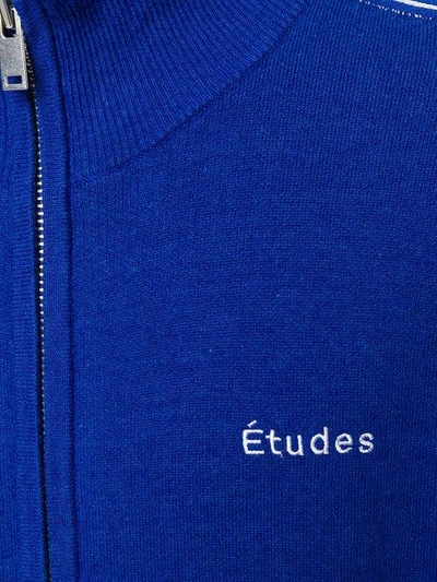 Shop Etudes Studio Études Time Out Zip Sweatshirt - Blue