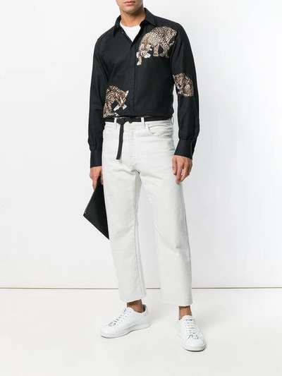 Shop Dolce & Gabbana Tiger Patch Shirt