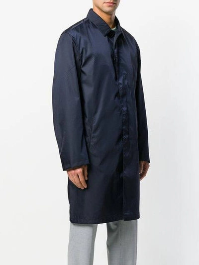 Shop Prada Lightweight Coat - Blue