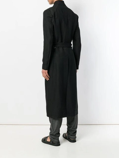 Shop Tom Rebl Belted Long Coat