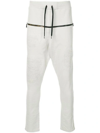 Shop Rh45 Fitted Track Trousers In Neutrals
