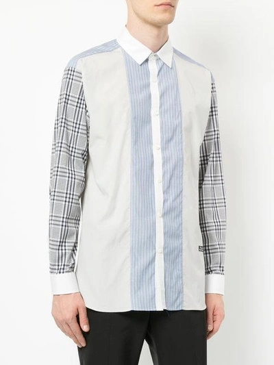 Shop Education From Youngmachines Striped Shirt  In Neutrals