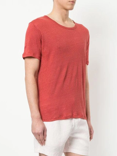 Shop Venroy Crew Neck T-shirt - Red