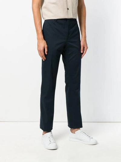 Shop Fendi Tailored Trousers - Blue